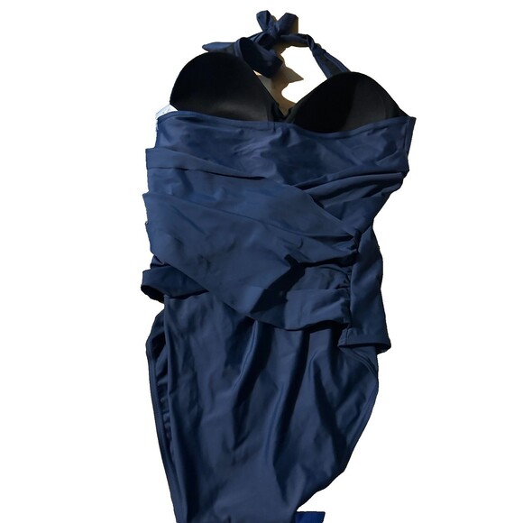 Jantzen One Piece Blue Cups Adjustable Straps Bathing Suit Size 12 - Picture 4 of 4